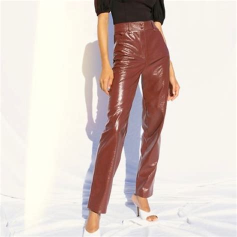 aritzia leather pants|zara brown leather pants.